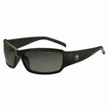 Ergodyne Skullerz THOR Anti-Scratch , Enhanced Anti-Fog Safety Glasses, Black Frame, Smoke Polycarbonate Lens 51035